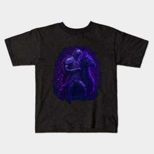 "Warrior of the Night: A Magical Warrior Embracing Splendor" Kids T-Shirt